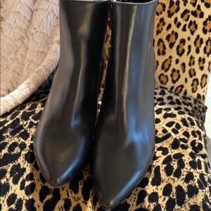 Bandolino Sleek Black Ankle Booties